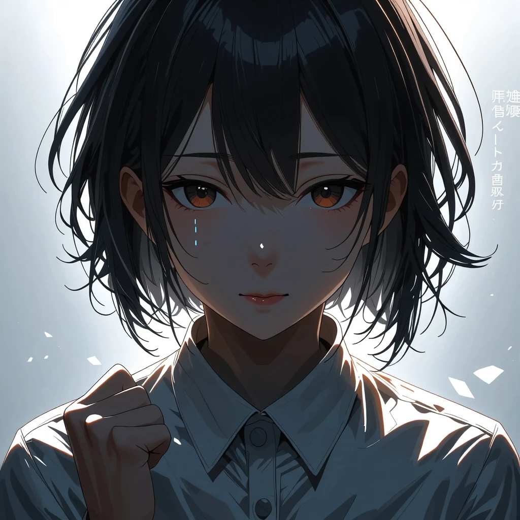 8k wallpaper, ultra detailed, lots of small details, finely detailed, Solo, stary sky, moon light, outer space, oversized shirt, glowing eyes, detailed background, neon trim, neon lights, glowing tattoo, ray tracing, glowing particles, (crying, hair fan), (sunrise, magical, floating tears), wet, water, detailed eyes, large eyes, glowing hair,
<lora:EtherealStyleMerge:0.8>
<lora:add_detail:0.5>