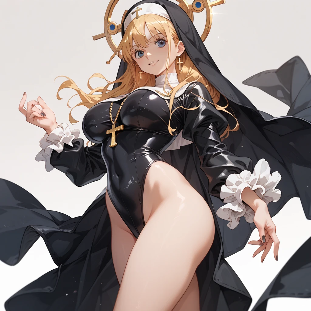 standing, looking at viewer, angry, clenched teeth, blush, 1girl, <lora:Char - Blue Archive - Sukeban (MG) v2:0.8>, sukebanmg, yellow eyes, blonde hair, forehead, halo, large breasts, leotard, bowtie, rabbit ears, rabbit tail, jacket, high heels, stockings, casino, casino chips, slot machine