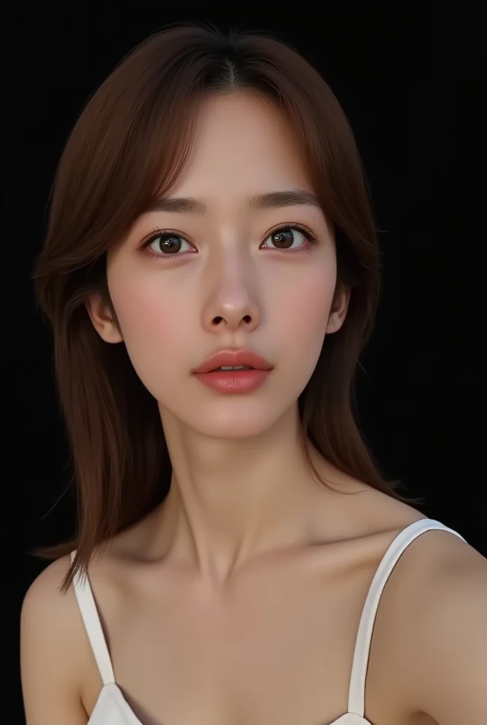 masterpiece, Highest quality, Realistic, Super detailed, In detail, High resolution, 8k wallpaper, One beautiful woman, Light brown hair, Sharp focus, Perfect dynamic composition, Beautiful attention to detail, Fine hair, Detailed and realistic skin texture, Portraiture, Model Body Type, 