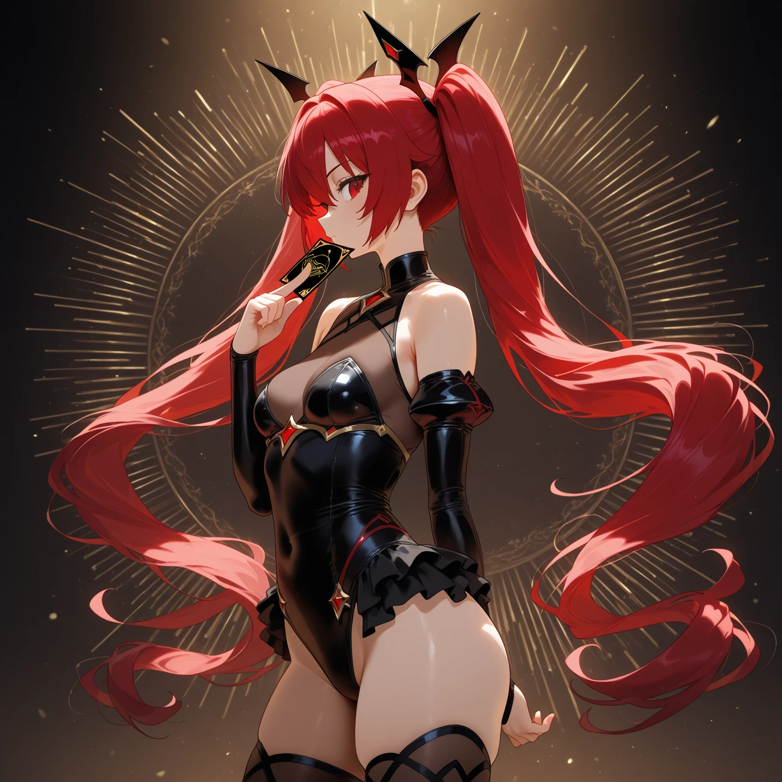 (highest quallity:1.3)。Steampunk。Mechanical fairy。red long hair。Beautiful BUBBLEBUT butterfly wings, standing backwards, new, ?????, delicious, ??????????, Round ass, safada, bunda delicious, drooling ?????, Having ???? sex, perfect ass, big-ass
