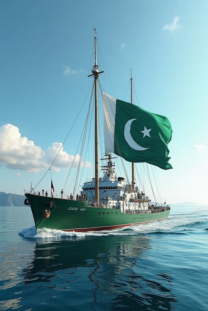 Islamic flag on Farakka river india
