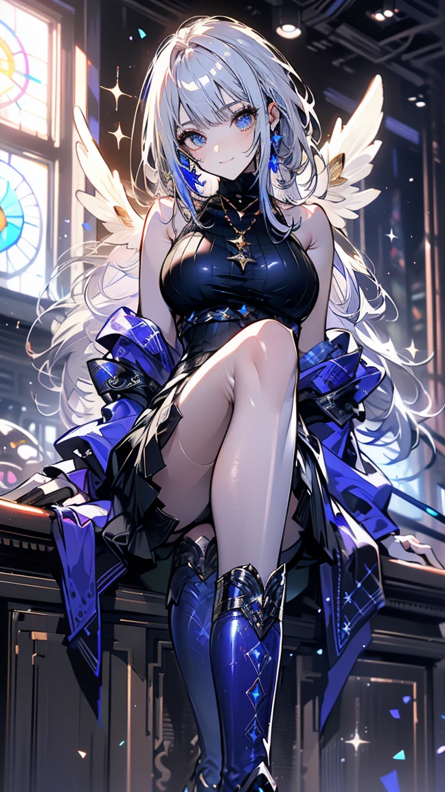 a beautiful cyborg woman with intricate 8k brown hair, elegant, highly detailed, majestic, digital photography, art by artgerm and Ruan Jia and Greg Rutkowski, surreal painting, golden butterfly filigree, broken glass, masterpiece, side light, delicate beautiful eyes, detailed skin and lips, ornate dress, android, cyberpunk, futuristic, glowing circuitry, holographic effects, dramatic lighting, cinematic composition, hyper-realistic, vibrant colors, one eye closed, tongue sticking out,NSFW, exposed genitals, big penis)