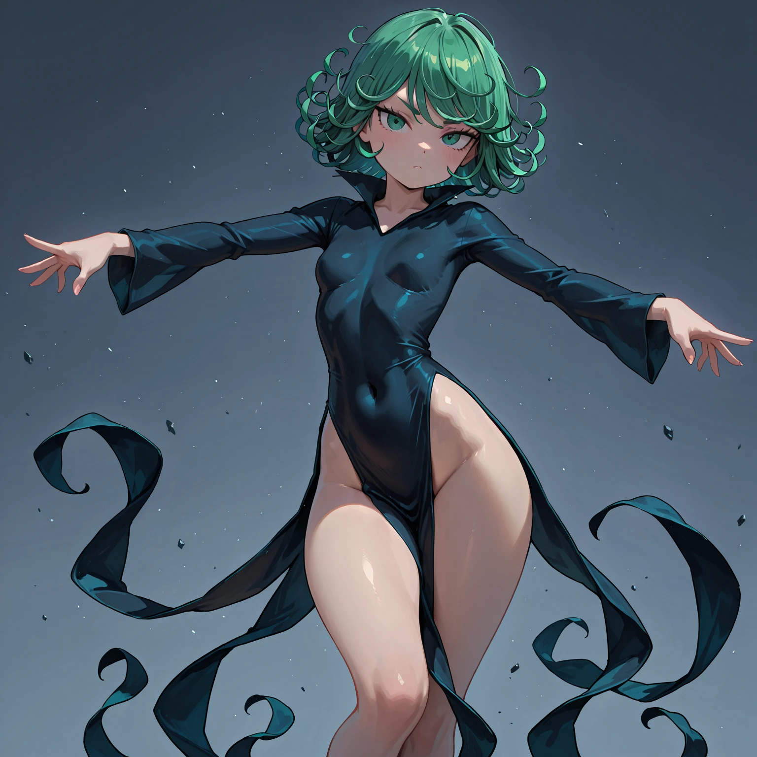 A woman flying, tatsumaki, tatsumaki, tatsumaki, big boobies