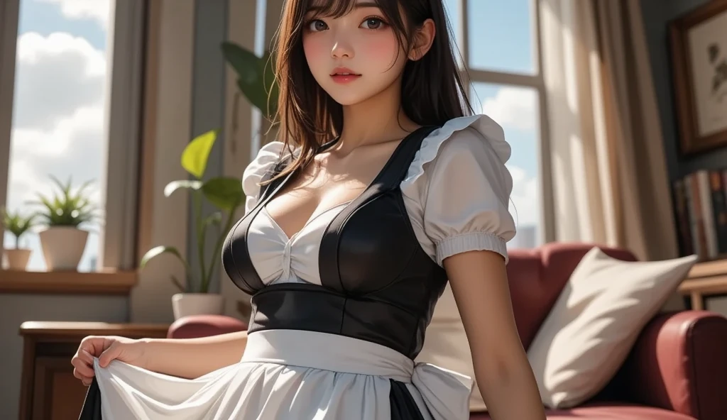 A girl, cute 10 yearl old, maturbate, big breast, sexy, short dress, twin tail, CG Unity 8k Wallpaper, lace wet