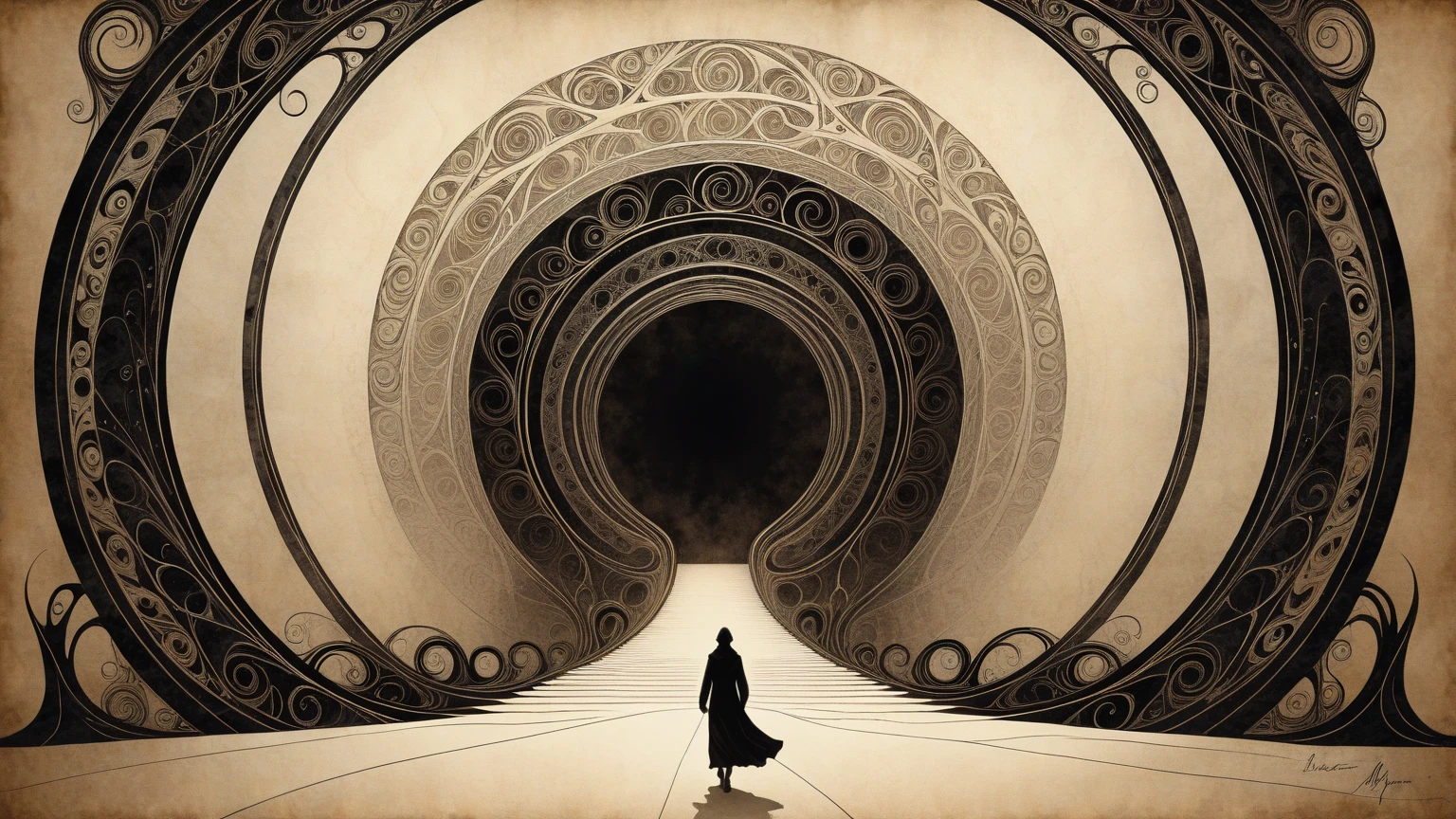 with the theme ((existential questions)) develop an impactful art of the type ((surrealistic))]