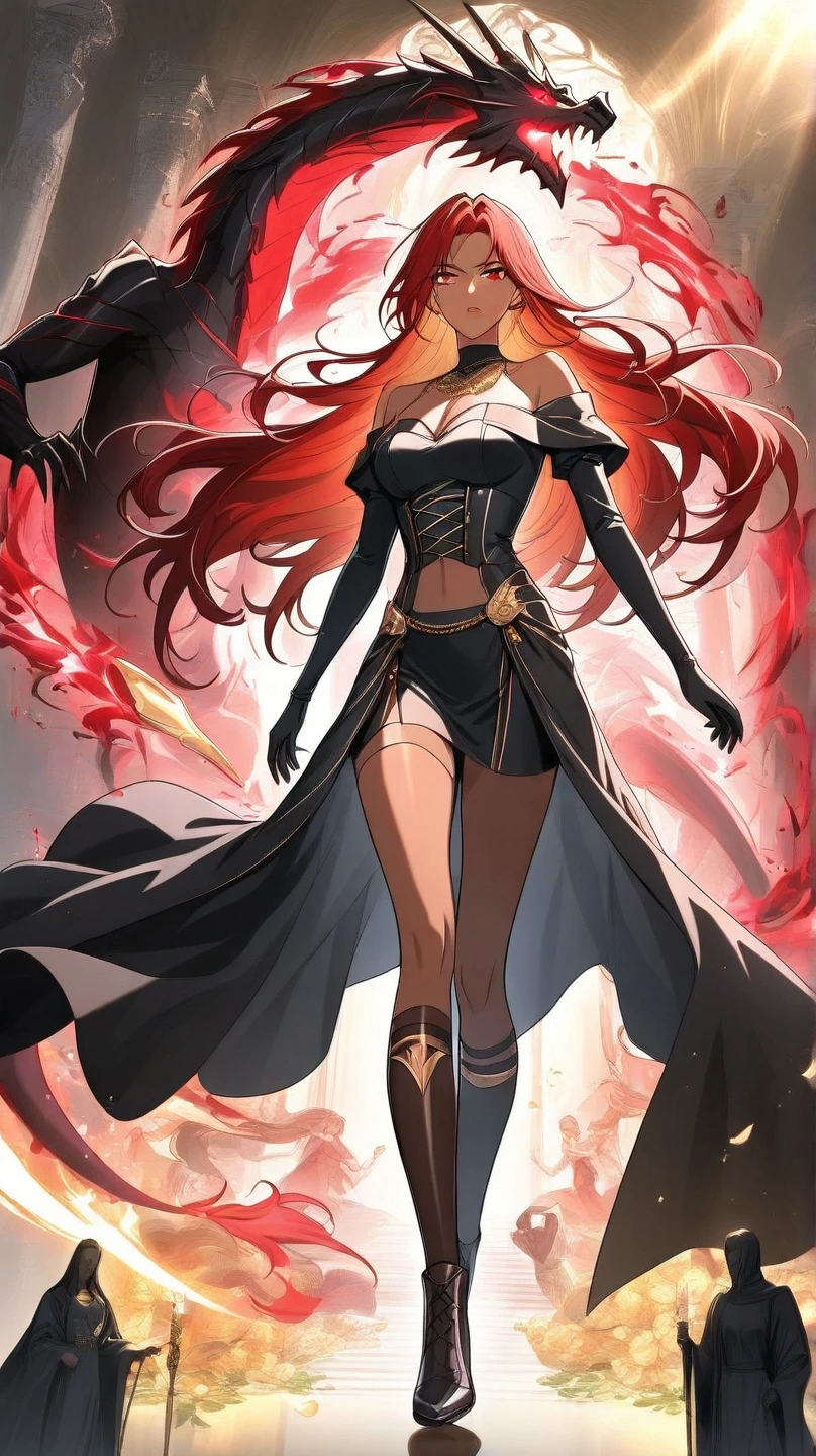 anime warrior flying through the sky, distinct limbs, beautiful iconic, long - haired hair, flaming wings of flying, rias gremory, flying scarlet phoenix, ! dream artgerm, wlop and artgerm, as seen on artgerm, artgerm moody photography, flying anime esper, artgerm lau, artgerm', photobashing, blood red hair, wings of fire