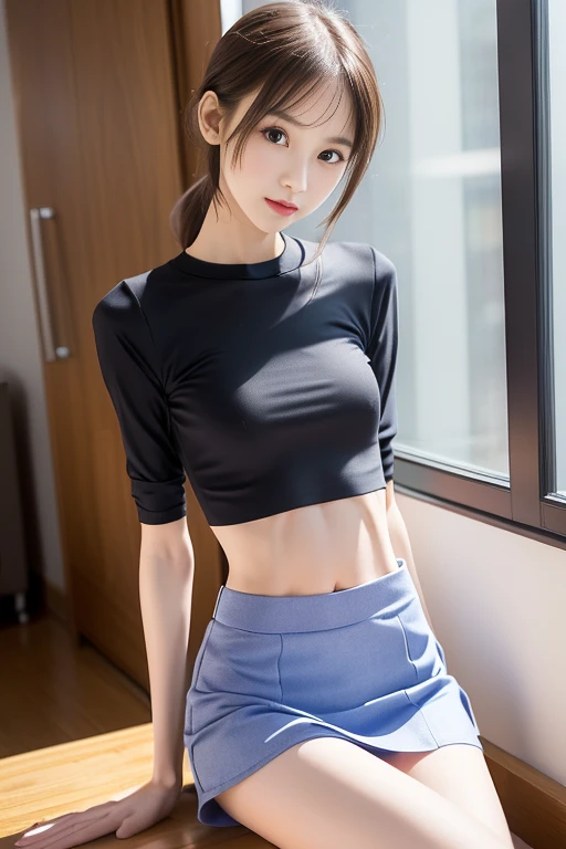 Young girl, underwear, spread crotch
