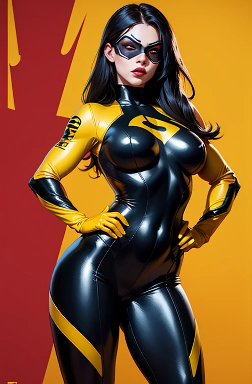 Full body, Sexy mature Indian superhero girl, angry ((enormous fake breasts:3. cleavage:2, toned body)), ((skin tight orange rubber catsuit, black armor)), ((6 inch high heeled boots)), action pose in a dystopian city street, (evening), photorealistic, photo, masterpiece, realistic, realism, photorealism, high contrast, photorealistic digital art trending on Artstation 8k HD high definition detailed realistic, detailed, skin texture, hyper detailed, realistic skin texture, armature, best quality, ultra high res, (photorealistic:1.4),, high resolution, detailed, raw photo, sharp re, by lee jeffries nikon d850 film stock photograph 4 kodak portra 400 camera f1.6 lens rich colors hyper realistic lifelike texture dramatic lighting unrealengine trending on artstation cinestill 800,
