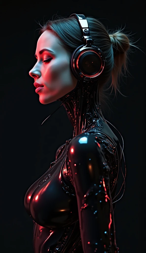 Create a logo for "Roya Glam," a modeling agency specializing in AI models. The design should seamlessly blend elements representing both human and AI models. Incorporate sleek, modern aesthetics that reflect sophistication and innovation. Consider using abstract or geometric shapes to symbolize the fusion of human beauty and advanced technology, with a color palette that exudes elegance and futuristic vibes. The logo should capture the essence of cutting-edge fashion and the seamless integration of AI in the modeling industry.