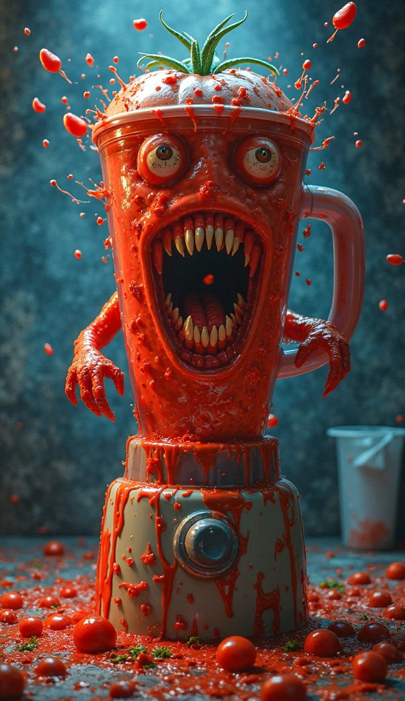 <lora:MinionStyle:0.7> MinionStyle a chipped mug filled with steaming coffee, large minion-style eyes. CarnageStyle (blood_red:1.5) a chipped mug filled with steaming coffee, wet,red slime,spirals <lora:CarnageStyle:0.7>, (Masterpiece:1.3) (best quality:1.2) (high quality:1.1)