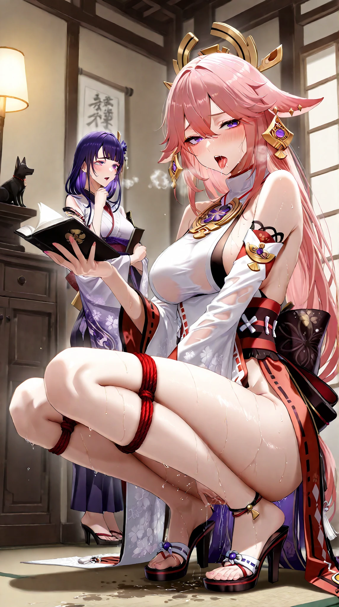 Akashic Records of Bastard Magic Instructor,(((Sistine))),Fully nude,With nipples,Pussy in full view