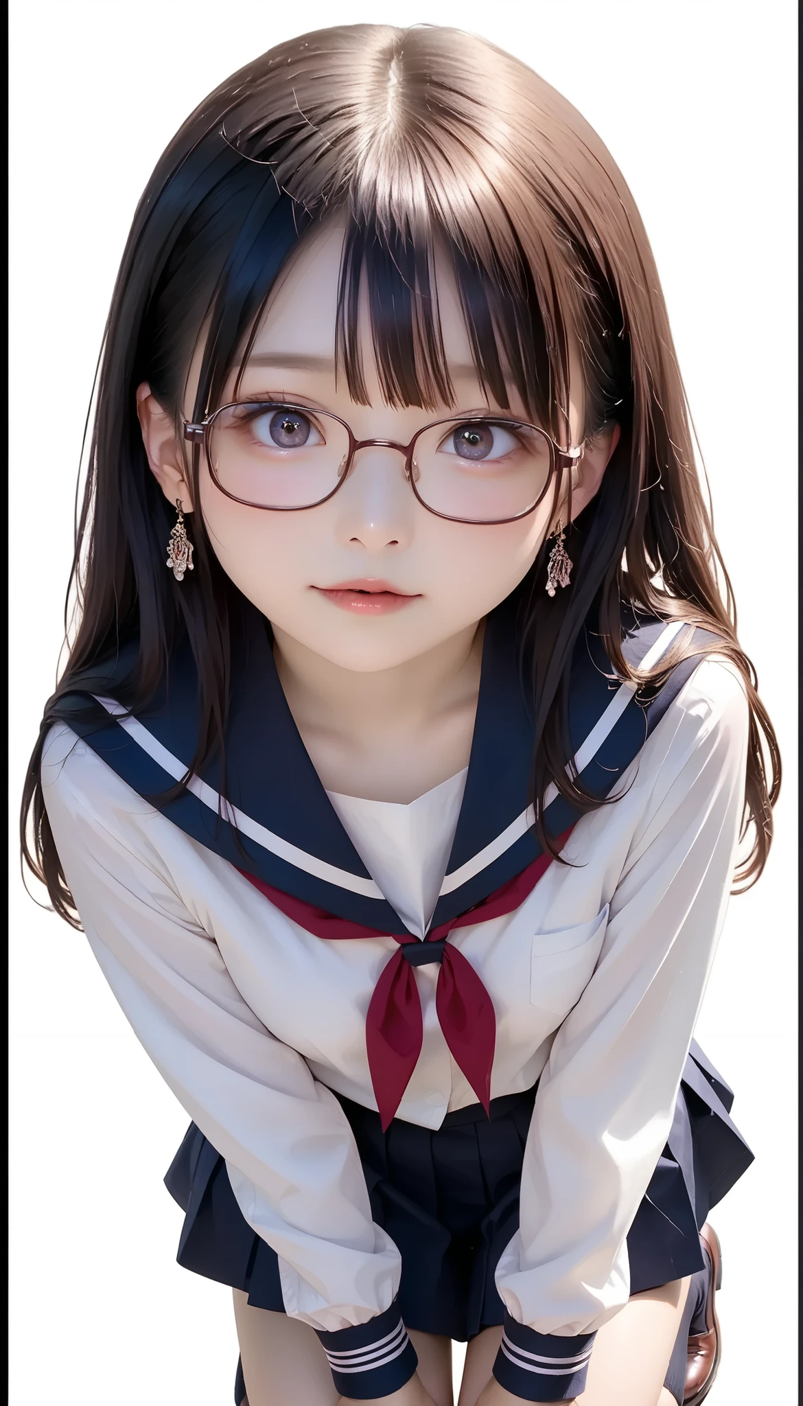 score_9, score_8_up, score_7_up, Source_reality, Rating_blatant , (masterpiece , 最High Quality:1.4) , ( beautiful , beautiful , perfection , delicate , complicated:1 . 2) , (cute , adorable by design) , (character border depth:1 . 2) , reality的な:1.4, reality的な face and eyes:1.4,reality的な skin:1.5, 1 girl with a mischievous face:1.9, Saito, Beauty, Super beauty:1.4, beautiful Japanese actresses:1:5, perfect face, 顔のBeauty, Perfectly Balanced Face, shiny hair, big eyes:1.2, perfect eye, charming eyes, double eyelid, wearing a sailor uniform, small nose, Shiny Lips, Narrow chin, Natural makeup, inviting expression, Perfect Female Body, Big natural breasts, narrow waist, Round ass, Long, slender legs, Beautiful skin, uniform, long sleeve, knee-high socks and skirts in luxury brand stores, skirt and knee-high socks without glasses, JK uniform, Japanese school uniform, Japanese girl sailor uniform , high school girl姿, girl wearing sailor uniform , high school girl, girl wearing a female student uniform, cute高校生, classroom background, Kneeling pose, lift the skirt, 手で lift the skirt, white panties, tempts, mouth a little, Attention to Details, masterpiece, anatomically accurate, High Quality,