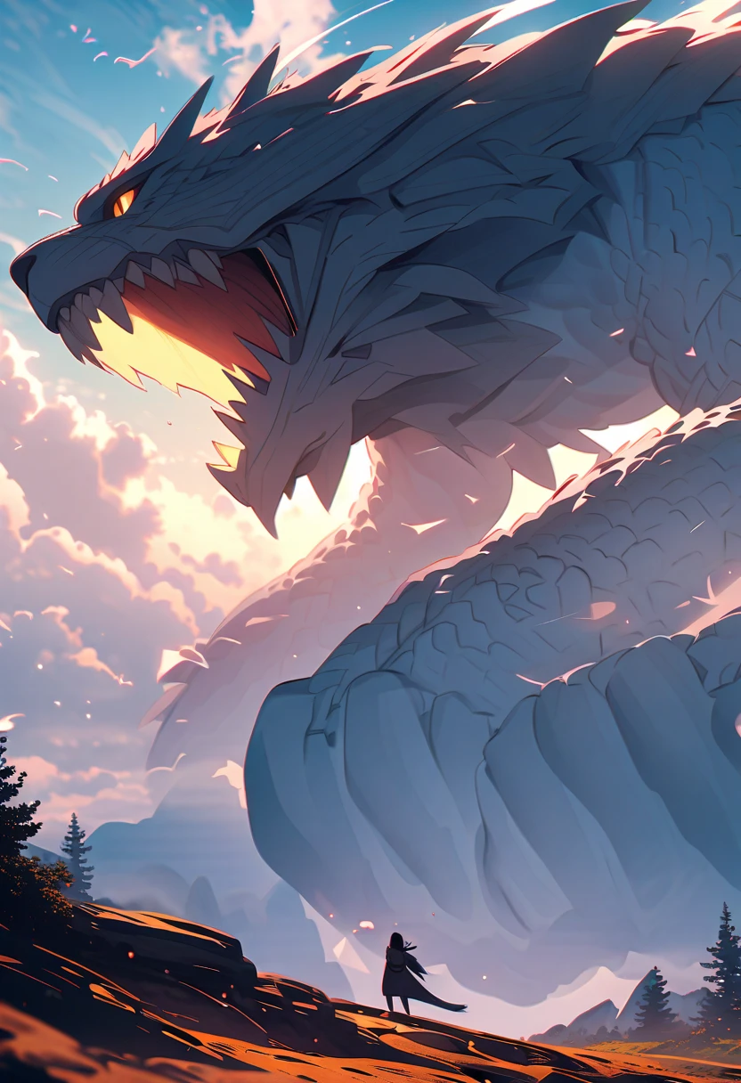 masterpiece, Highest quality, (Highly detailed CG Unity 8k wallpaper), (Highest quality), (Best illustrations), (Best Shadow), Absurd, Realistic lighting, (abyss), Beautiful sparkle, art:PeterMohrBacher,Barking with his mouth wide open