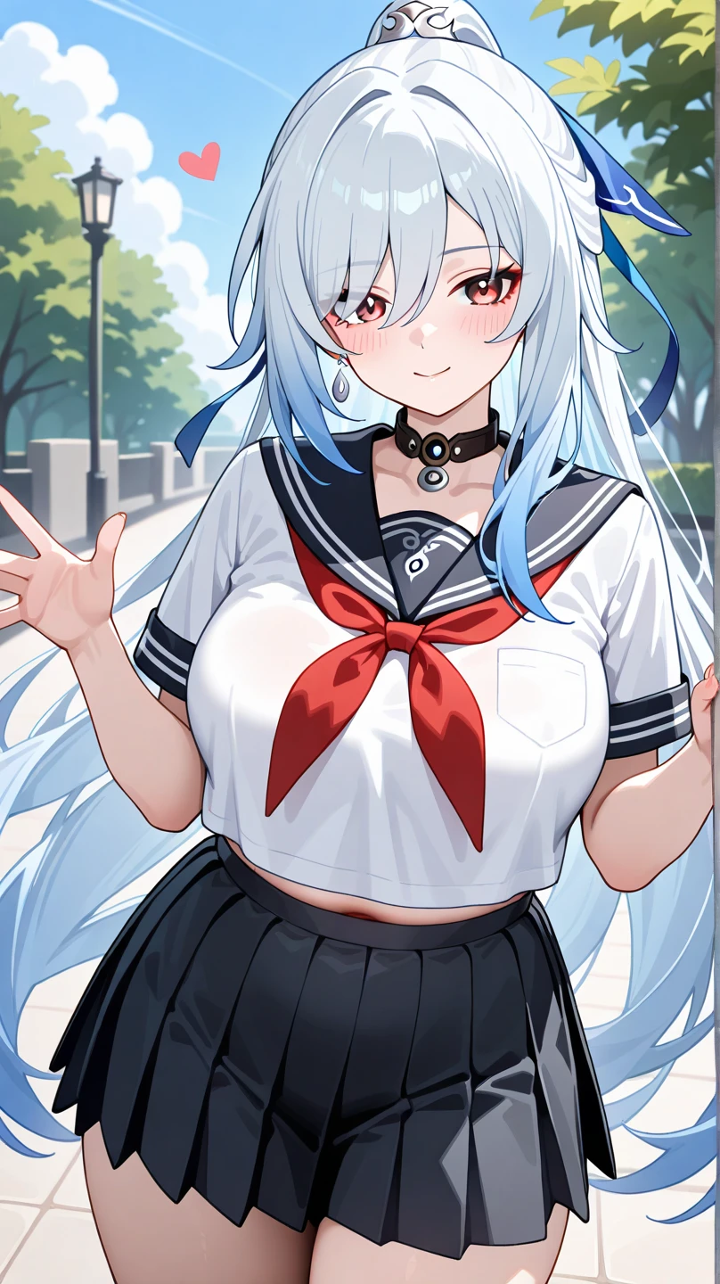 ((((Splitting pose)))),idol, yuri, bishoujo, kawaii, Taro color long hair,Qi bangs,nose blush , shy, embarrassed , aqua eyes, beautiful detailed eyes, grey eyes, huge breasts, between breasts, breasts apart, hanging breasts, bouncing breasts, breasts out,light grey short school swimsuit,light grey short seifuku,light grey short collared shirt ,light grey short shorts under skirt,light grey short sailor shirt,light grey short sailor suite, light grey short serafuku,Grey sailor collar, bare_shoulders, crop top, Super short grey pleated skirt,Gray socks,no shoes,fetal_position, stretch, undressing, Sexy,Tempting,enchanting,charming,rich,plump,Generous,Rapid puberty,Pampered eyes,The look of being at the mercy of otherake a shameful sound,Shameful expression,The body is all milky ,((((((((((Super super super super super huge breasts)))))))))),Sufficient milk supply,(((Dark gray color)))