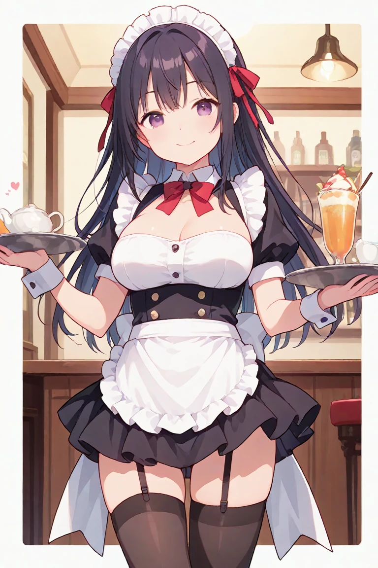 Anime character with rabbit ears holding a tray with wine glasses, drinking a drink, oppai, seductive anime girls, r / art, r /art, r/art, ( Waitress ) Girl, azur lane style, small curvaceous loli, SFW version, cushart krentz, breasts covered and sfw, from girls frontline
