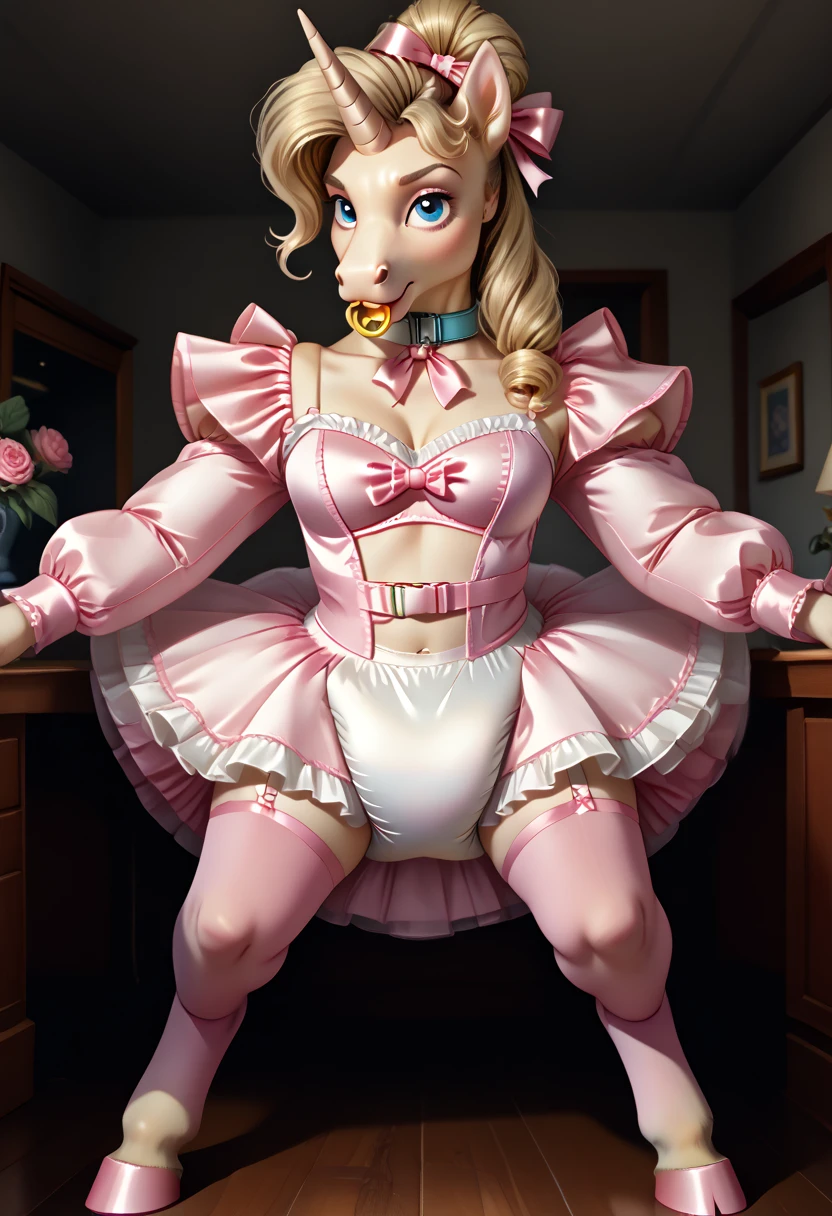 score_9, score_8_up, score_7_up, 1femboy, hospital bedroom, (solo:1.2), (cowboy shot:1.2), (Beautiful and detailed eyes description), (Beautiful and detailed face), Perfect tiny body, neat figure, slender waist, (), (20 years old), long hair, platinum blonde hair, very big eyes:1.2, blue eyes, blush, shy, watery lips, nurse, (transparent nurse dress), nurse cap, unbuttoned, (white gloves:1.2), (transparent pantyhose), high heels, indoors, school nurse, hospital bed, window, white curtains, sunlight, squatting, (best quality), (ultra detailed), (masterpiece), (highres), (original), (extremely detailed CG unity 8K wallpaper), character design, game cg, detailed manga illustration, (spreading legs), tiny erect penis, , sexy, spreads, flat chest, no panties