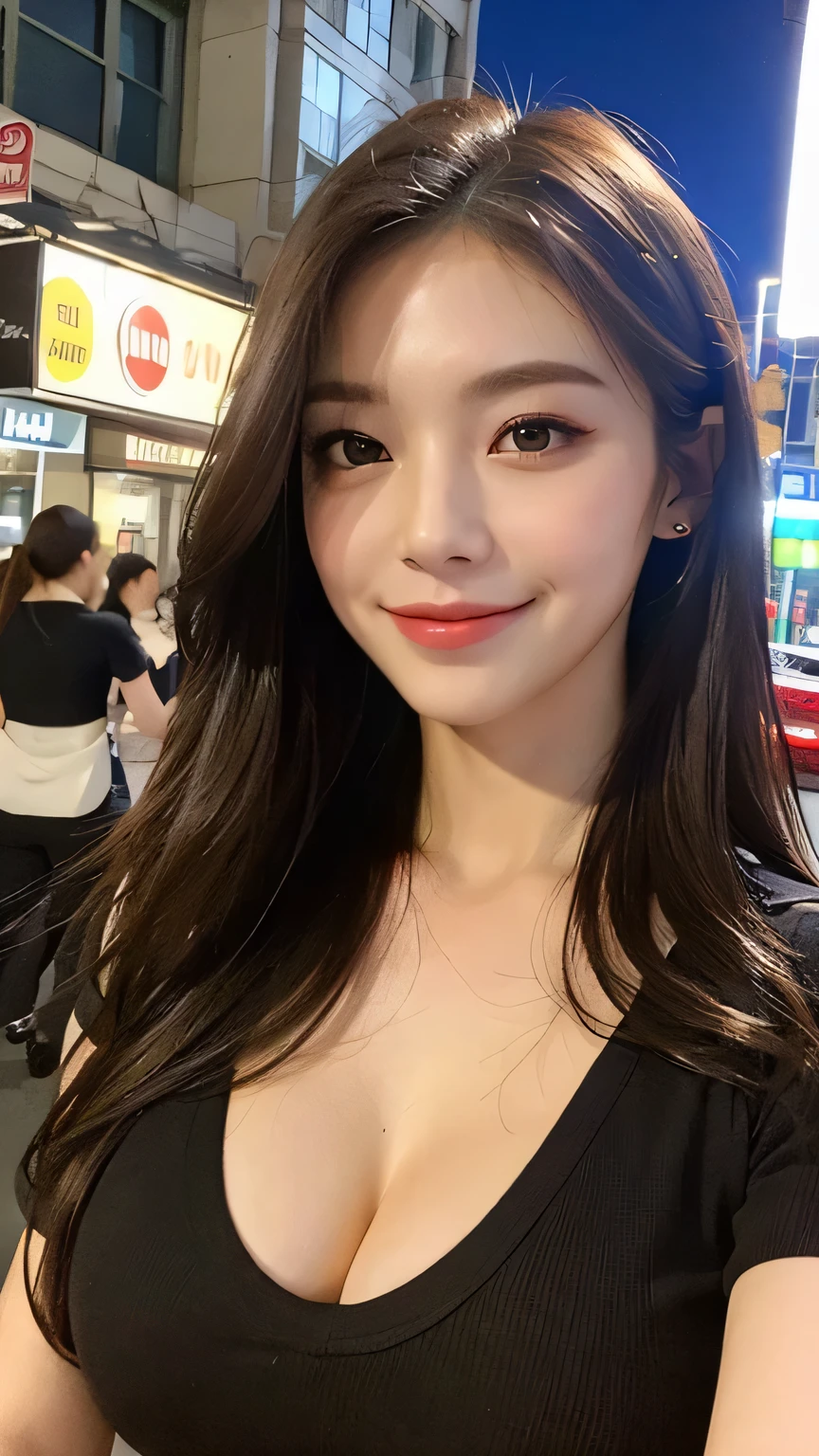 (A gorgeous beauty takes a commemorative photo:1.2)(grin,smile:1.1)(Beautiful Sweat:1.1)(16k, RAW Photos, Highest quality, masterpiece: 1.2),(Elegant hairstyle with glossy brown hair:1.2) Super detailed, Super Resolution, (Genuine, Genuine photos: 1.37), Portraiture, High-resolution RAW color photos, Professional photos, Very detailed, 8k wallpaper, Very detailed CG Unity 8k wallpaper, Very detailed beautiful girls, Very detailed faces, ((whole body)), beautiful woman, Huge breasts,(huge boobs:1.1) (Big Boobs:1.1), beautiful  (Tight suit),high school girl, Korean Girls,(K-POP Female Idols), (Idol-class beauty)(Beautiful:1.1)(Inside the route bus)(30 years old)(Office lady outfit:1.1)(Commuting photos:1.2)gal,japanese gal(Commuting Photos:1.1)(from side)