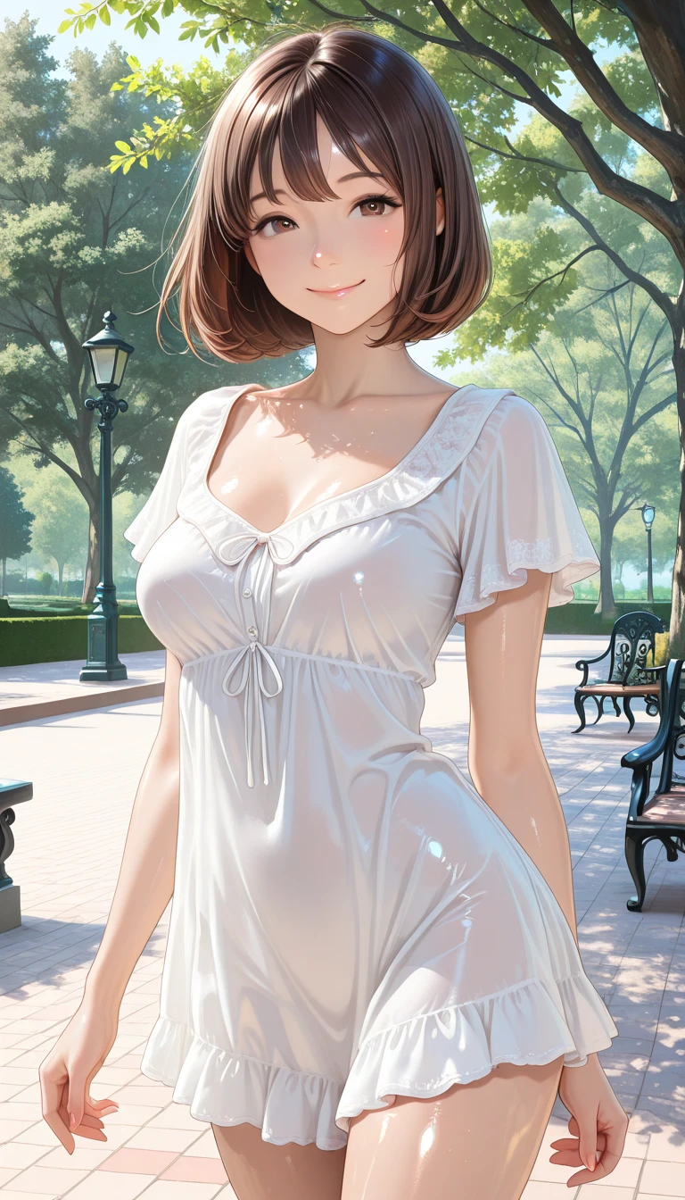 best quality,masterpiece,1girl,solo,(((9years old))),japanese girl,an extremely cute and beautiful girl,highly detailed beautiful face and eyes,petit,cute face,lovely face,baby face,shy smile,show teeth,black hair,medium short hair,flat chest,Hairless pussy,nipples sticking out on the dress,no bra,no panties,skinny,slender,(((wearing a white Transparent mini angel dress))),(((standing in a church garden))),she is looking at the viewer,(((lift your clothes above the waist))),((open your legs)),(((show your pussy to viewer))),((NFSW))
