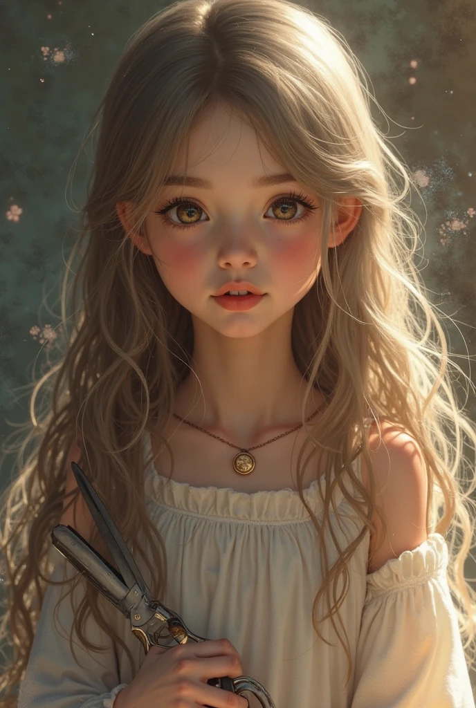 Girl, light and shadow spilled on the girl's face, very beautiful, HD, --auto --s2