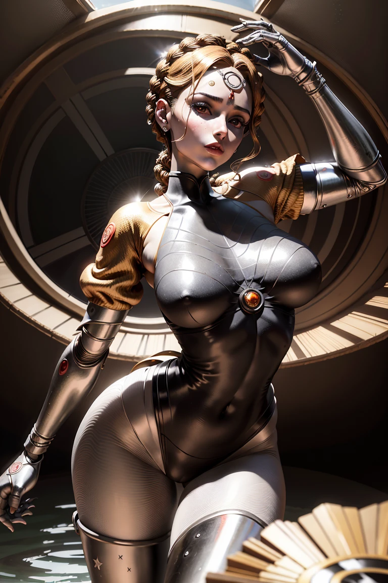Resident Evil, Apocalyptic city, Christina Hendricks as Claire Redfield, beautiful woman, full body, pale white skin, medium red hair, tight clothing red leather jacket, holster holding a gun, realistic detailed face body clear image Highly detailed CGI 8K, hologram, ( big breast:s1.3), (realism:1.5), (Realisitc:1.4), (Absurdity:1.4), 8k, ultra-detailed, beautiful girl detailed, (1:1.4 only), 1 girl, (Viewer facing:1.2 ), (bright sunny day:1.5), Intricate body details, (short:1.3), (best quality: 1.0), (Ultra Highres): 1.0), highly detailed face and eyes, intricate details of Christina Hendricks physique, (photorealistic: 1.2)