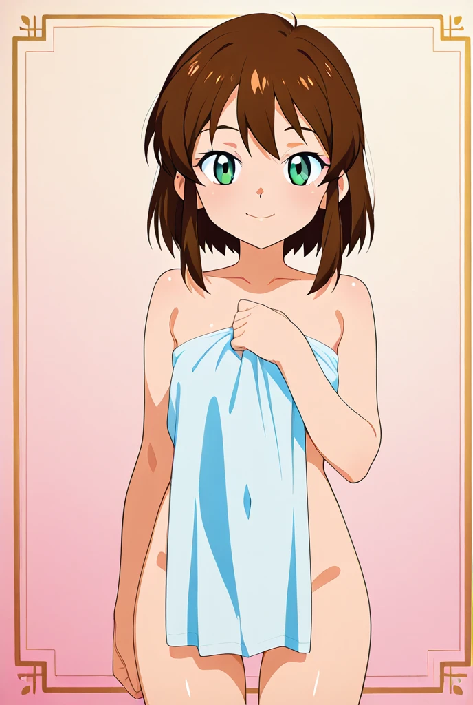 20-year-old female、the body is slim、(Exposing the breasts)、(全naked)、(naked)、Thin legs、anime、Nipples、美しいNipplesオナニー、touch、pubic hair、Big Breasts、smile