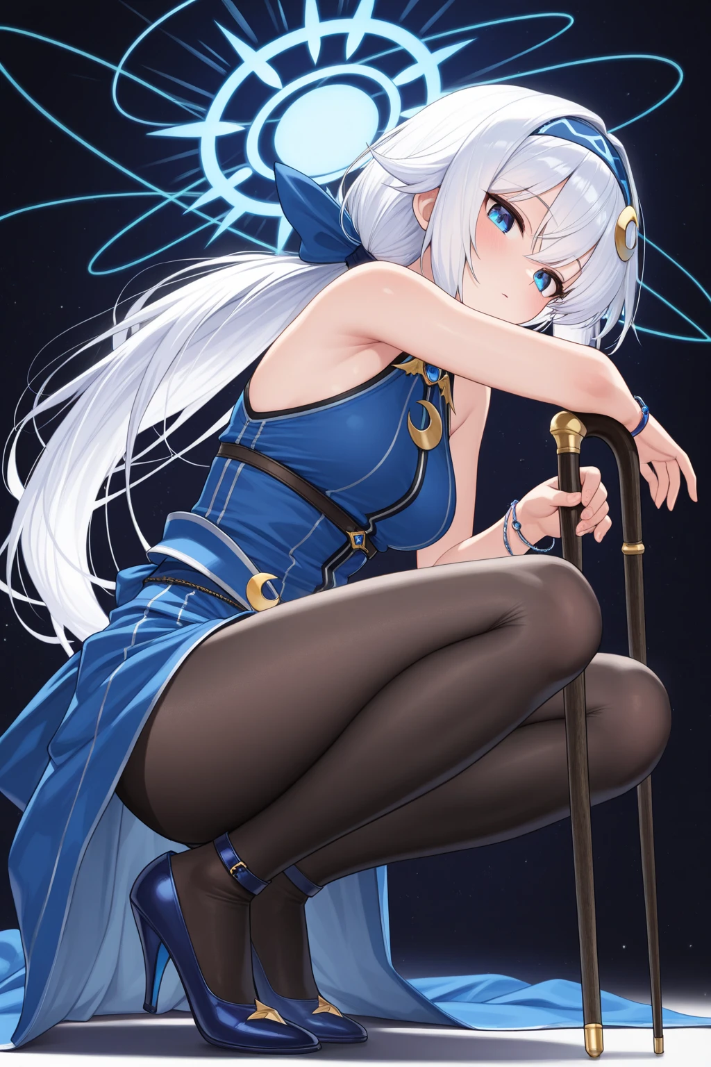 - Extend the leg up and open the pelvis, Thick hips, tearing, making an effort, ropes binding her, submissive pervert, genshin effect, movie cover, high quality, furina archon
