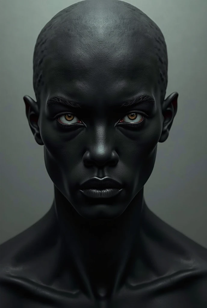 Tattom male model shaved head pointy mustache, soul pach, tall, slim fit, screaming, al of hes body is painted black, cavaring all tattos in luisiana swamp