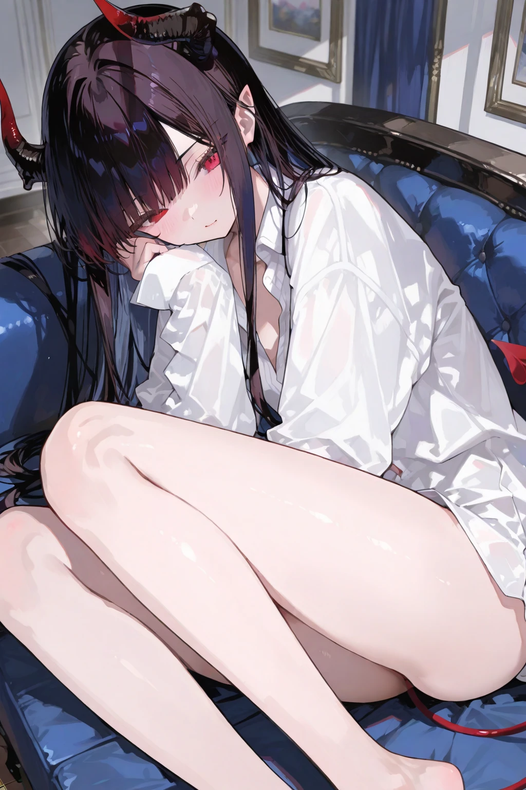 naked woman、fullnude、 (nose blush, Naughty, half opened eye, Drooling), [Full body shot]、BDSM、Plenty of love juice、pale pubic hair、Wearing a black dog collar,Full body shot,body piercings,Large open legs、Lying in bed、Hands tied above the head、Head-to-toe shots、Hand flail、fetters、Squirting、spout、There are a lot of them all over the body,The udder is squeezed out with a rope、Woman in chains、slightly turned to the side、The lower back is cramping up and down、Chest is bobbing up and down、Crying in pain、Both legs are raised above the head in a V-shape、Swing your hips up and down violently、Ahegao、Lower your hips deeply、all the way to the base、The waist is on the floor、hanekawa tsubasa、her black hair is tied into two braids.、eye glass、Colossal tits、Colossal tits、