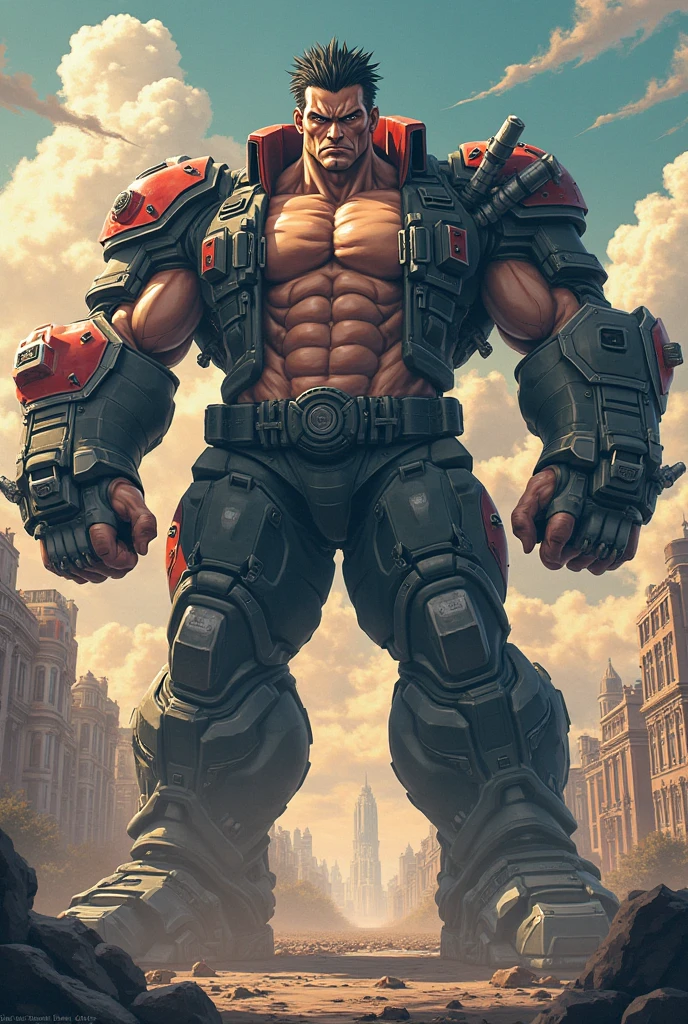 City ruins, broken buildings, cops, armor, thick eyebrows, military boots, perfect facial features, majestic police, giant cop trampling the city, giant cop trampling the building, giant muscle cop, giant muscle cop destroying the city, giant muscle cop, mighty cop, handsome cop. Giant cop pinching houses, giant cop pinching humans, giant cop crushing buildings, giant cops smashing houses, riding boots, military boots, huge muscles, full police uniforms, protruding crotches, perfect facial features, huge, armed belt, giant cops knocking down buildings, wounded all over the ground --auto --s2