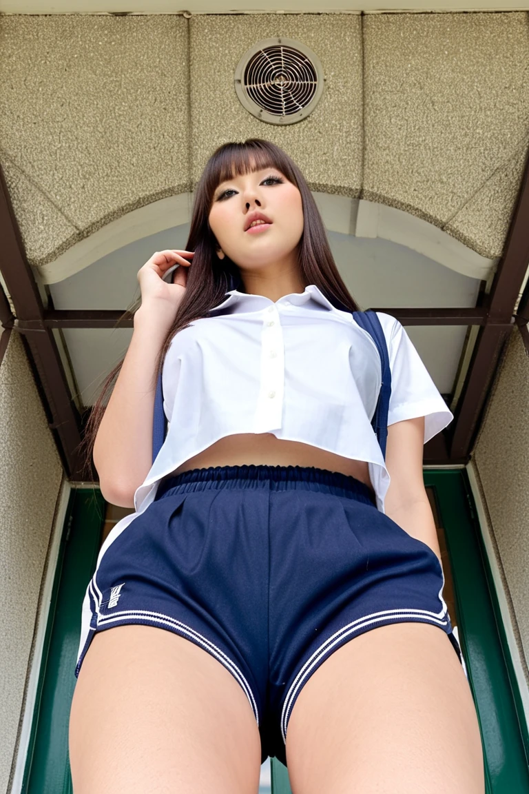 (spread legs:1.2), (白のnormal panty:1.32), , , skirt, , Clear cute big nipples, 　, Straight bangs, Medium Hair、Shrine maiden, , , 、(Show off your white panties neatly from the front:1.3)、Japanese high school girl like in the photo,　Pale-skinned girl, , , necklace, 24-years-old, , , ,, 8K, , Plain eyes、, , , realistic girl, beautiful girl、kawaii junior high school student、I am studying, Brown Hair、Cheerleader、ribbon、, ｱｲﾄﾞﾙｽﾃｰｼﾞ, (upskirt:1.3)