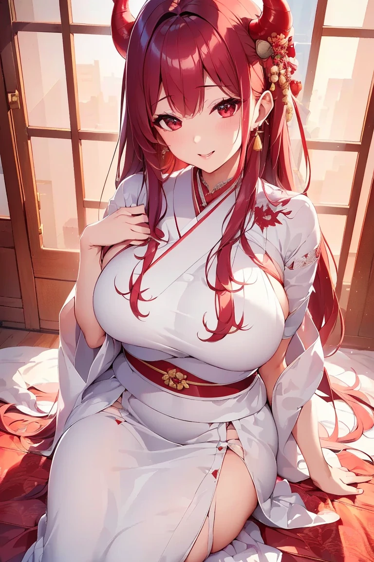 （tmasterpiece，Need，1girl，solo，The details are complex，color difference），photorealestic，（（Medium breath）），cropped shoulders，huge tit，Raised sexy，yae miko，Pink Long Hair，red headgear，Red highlight，Hair above one eye，Green eyes，耳Nipple Ring，sharp look，Perfectly symmetrical figure，choker，Neon shirt，Open jacket，high-necksweater，against a wall，brick walls，scribbles，dim murky lights，alley，looking at viewert，（（Mean streak，Cleavage is seductive，big breasts enchanting）），（open-crotch pants），（（（sakurabackground))),(((Japanese temple background))), (((Glow-in-the-dark background))) --auto