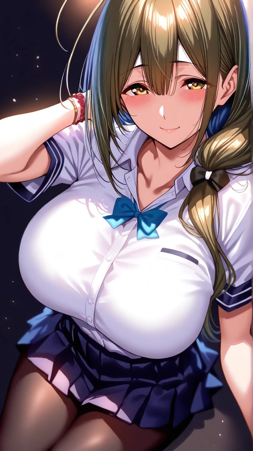 masterpiece, Highest quality, Beautiful face and eyes in every detail, Two Girls, Cute idol, Cool Idol, Event Stage, Cool idol costumes, sing, Laughter,(hyper Huge breasts:1.9)(shirtlift:1.8),(nipple:1.5),(Top view:1.4),(Side by side:1.7),(slouch:1.7),(breasts grab:1.8),(nsfw:1.7),