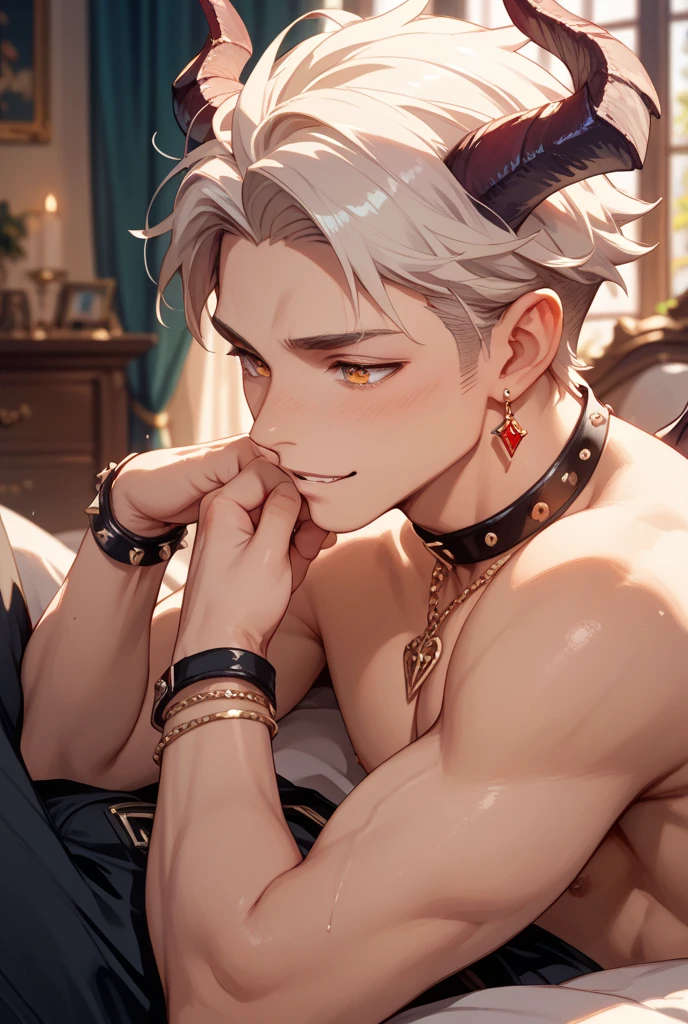((man around 20 years old:1.5)),(((male:1.1))),(forehead mark),,((A room with a sexy atmosphere:1.25)),(nsfw:1.3),((high quality:1.1)),((beautiful image:1.1)),(blush,Excited face:1.3),((Open leg flexion:1.1)),(Looking up:1.35),((SEX:1.25)),((Creampie、、Penis insertion:1.2)),((She places her hands on her chest in embarrassment.:1.2))
