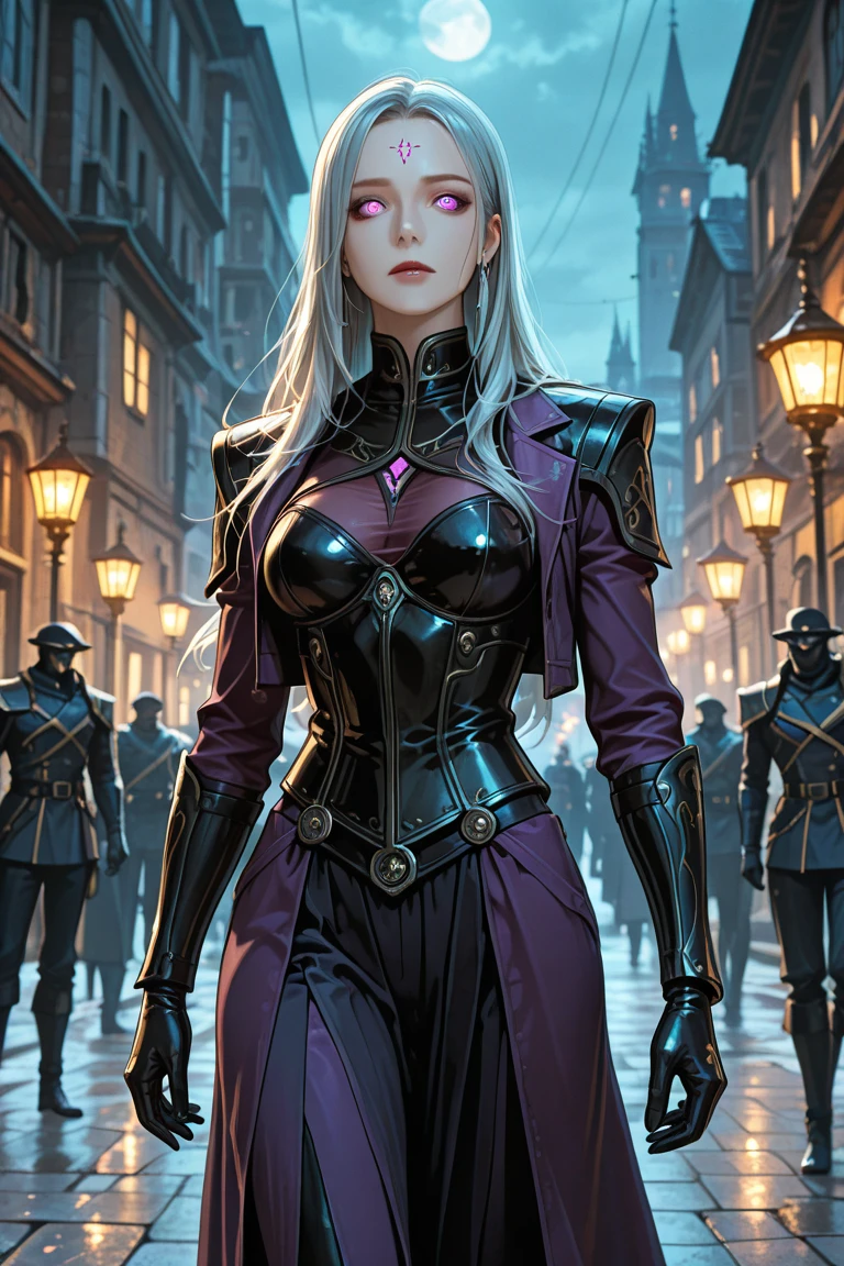 noi_dorohedoro, noi, muscular girl, huge chest, tall woman, priestess, martial art, modest, fully clothed, bent, pants, cloak, priestess, holy, walking, smile, coat, medieval, unmasked, nun, cloak,walking