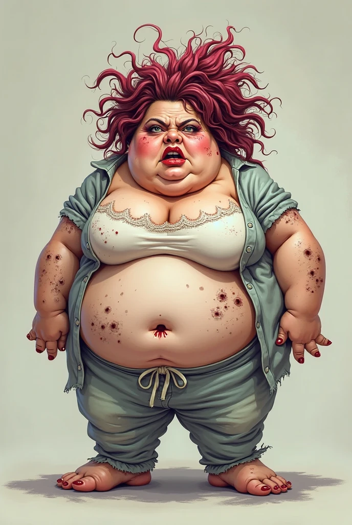 ugly fat ugly dirty woman 