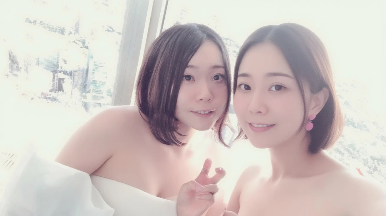 Bath、female pervert、adult-like、Smooth black hair、kawaii eyes、Have a little abs、full body Esbian、Thigh opening、Show Pubic Area、Provocative attitude、sticking out your tongue a little、