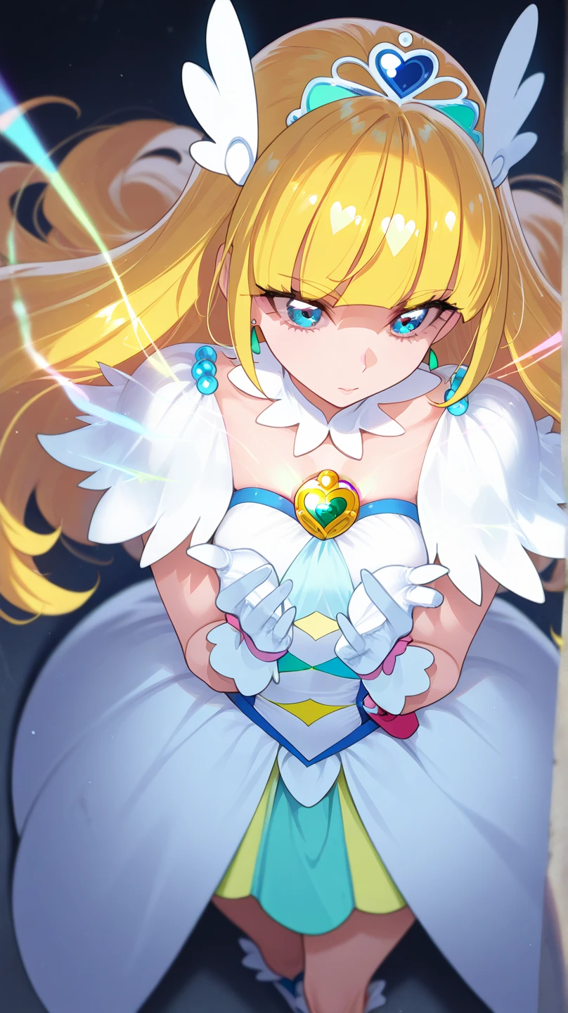 Magical Girl,transformation scene,underware,gigantic tits,Blindness