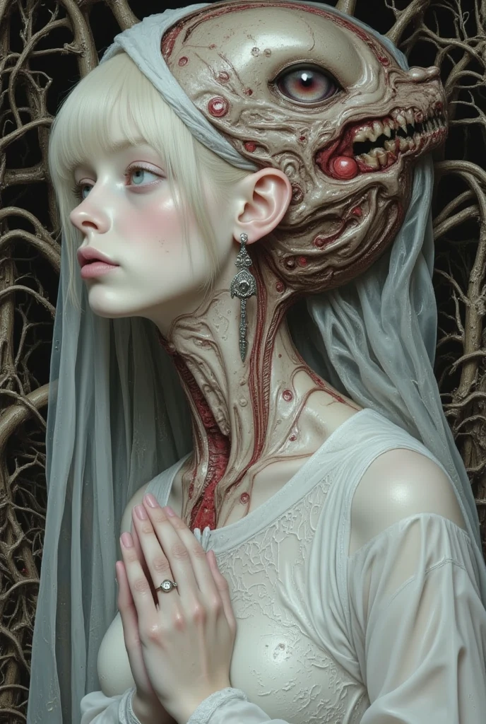 The ghost balan-balan a woman  with intestines but no body only head with long hair and tounge