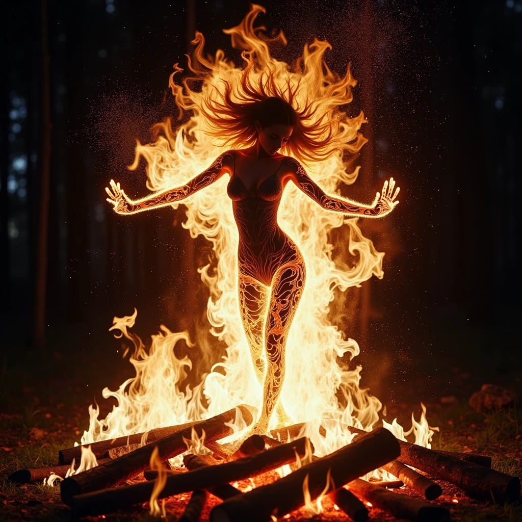 Logo de fire natureza