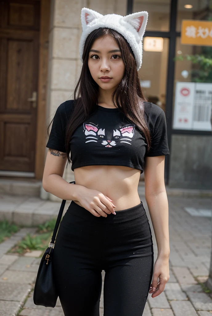 （komono：1.5）, fully body photo，Stand，(cat ear:1.3），outside,depth of fields，Wide，Detailed background，lakeside，the night，trees，Skysky，rays of moonlight，pyrotechnics，Long legs,ssmile,Detailed eyes，depth of fields，Wide,Long legs,（8K， RAW photos， best qualtiy， tmasterpiece：1.2），student shoes， 1girll， Asians， long whitr hair,，huge tit， (black facemask:1.5)， (Long black hair)，Slender legs,Long legs， nase，Bumpy figure， Realistis， 独奏，shiny skins，Beautiful and delicate face，美丽detailed eyes，（realisticlying，photograph realistic：1），