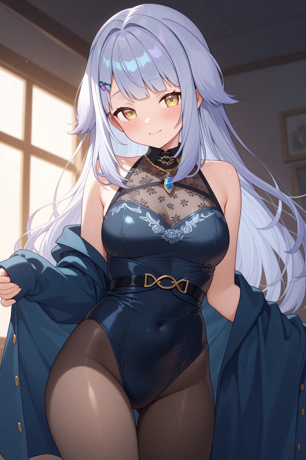 Shenhe,tight clothes, busty, seductive, realistic, best quality, masterpiece, thick thighs, solo