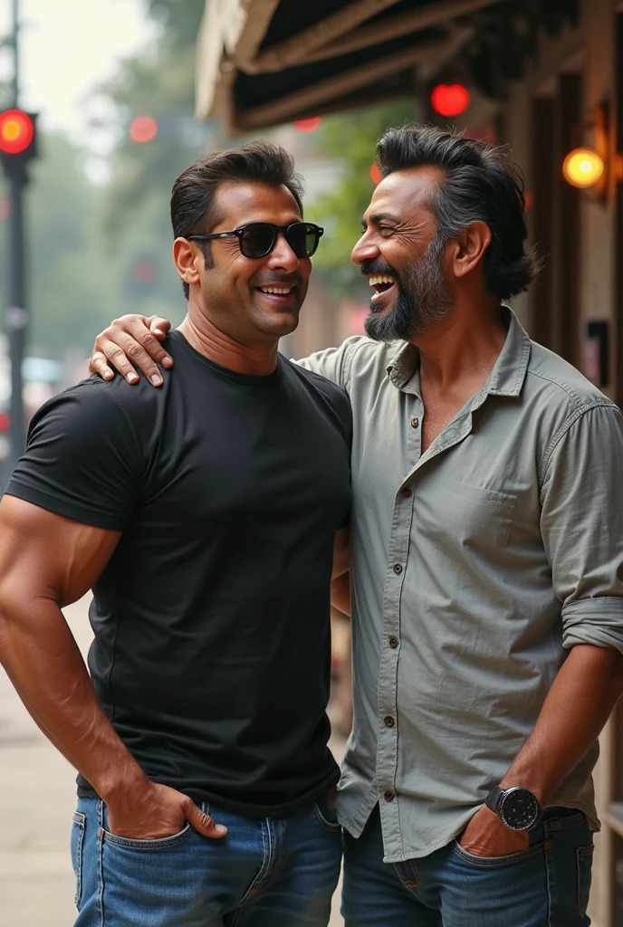 Salman khan hugging Vivek Oberoi
