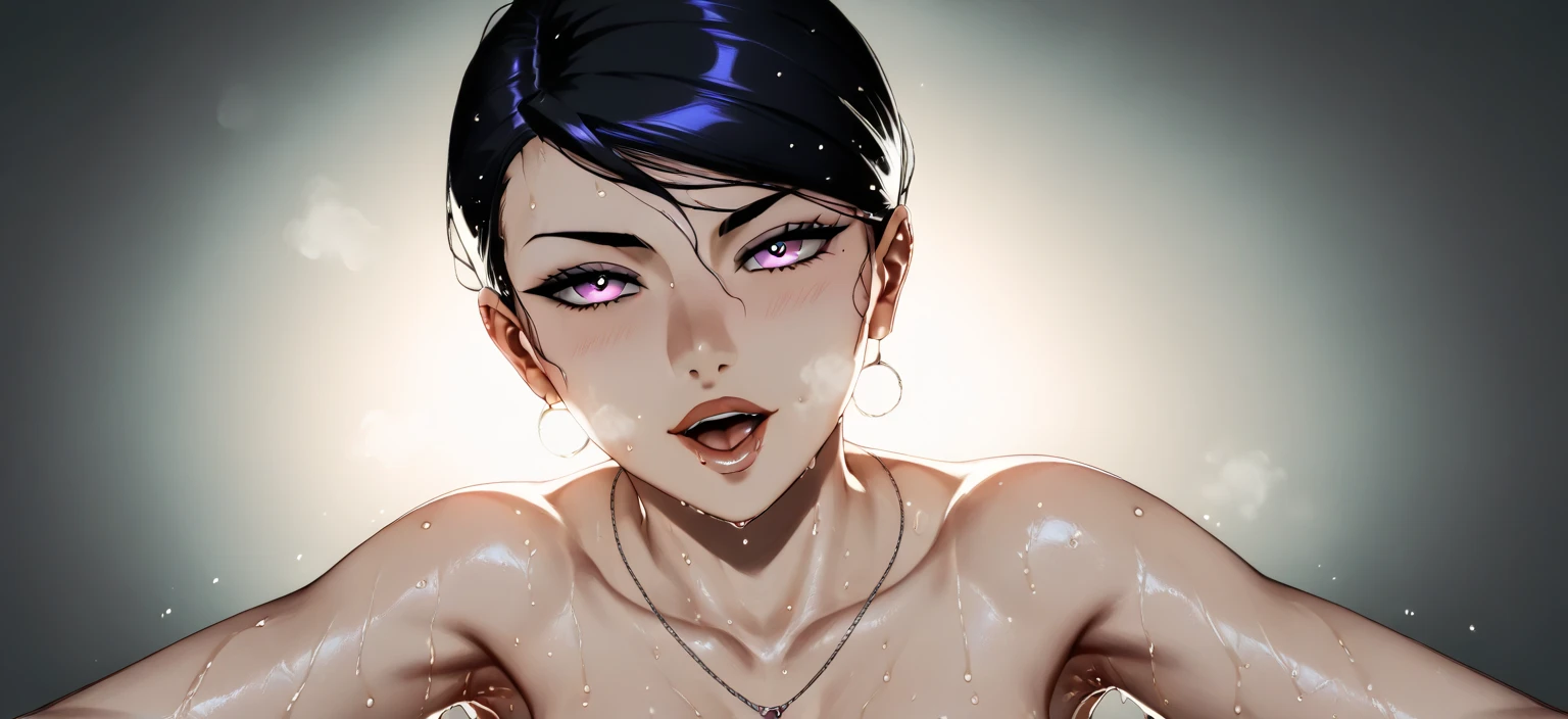 Convert this image into anime style but dont change the face cut expressions and hair style 
