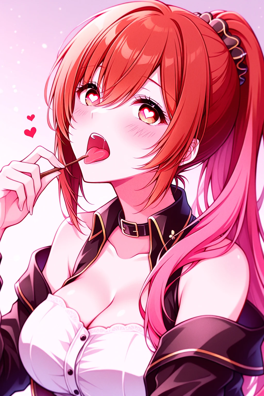 beautiful, masterpiece, best quality, extremely detailed face, perfect lighting, 1girl, solo, lickingoral, licking penis, saliva, GiovannaMS