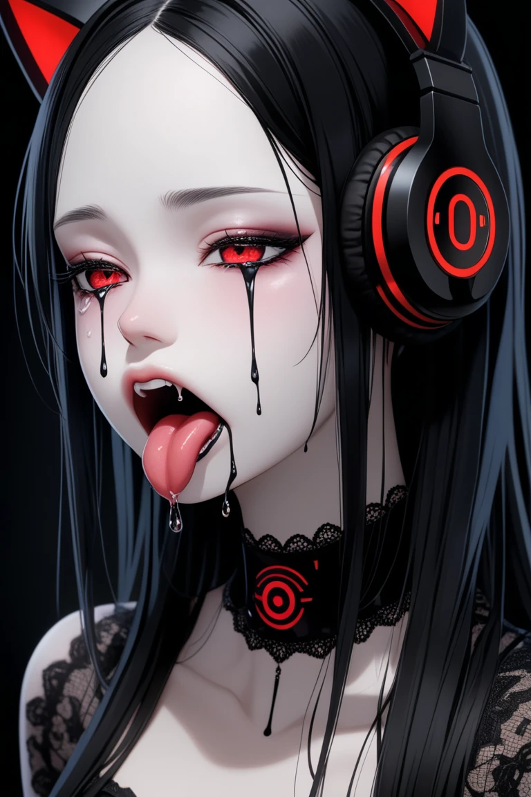 (best quality), (top quality), (dark), (whole body), (melancholy), (sadness), (agony), (terror), (horror), (neon) Doll being torn apart.