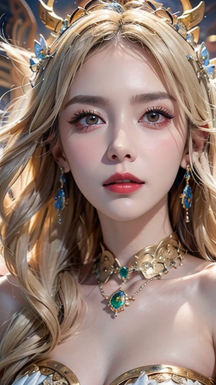 Realism, depth of field, UHD, masterpiece, ccurate, anatomically correct, textured skin, high details, high quality, best quality, super detail, 8k, 1 girl, beautiful detailed eyes, double eyelids, face detailed, wearing evening dress, dynamic pose , background is restaurent, starlight..