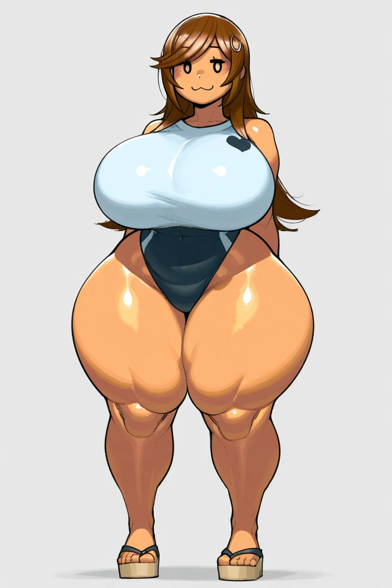 Elise Pearson, big massive plump round breasts, hourglass figure, (narrow waist), naked, extremely curvy, thicc curvy thighs, gigantic breasts, extremely attractive, extremely pretty, sexy, perfect body, slim,