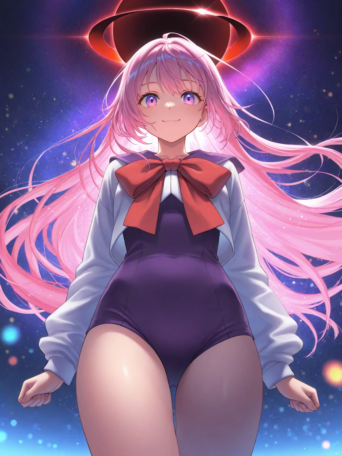 Best Quality, masutepiece, hight resolution, Solo, {Trip_Udon beans_Inaba_Lust:1.15}, animal_Ears, long_hair, Rabbit_Ears, Red_Eyes, Purple_hair, NSFW、Full body nudity、Detailed pubic area 、（Big、looking upwards、erectile nipple、big areolae)Pubic area 、hair、open one's legs