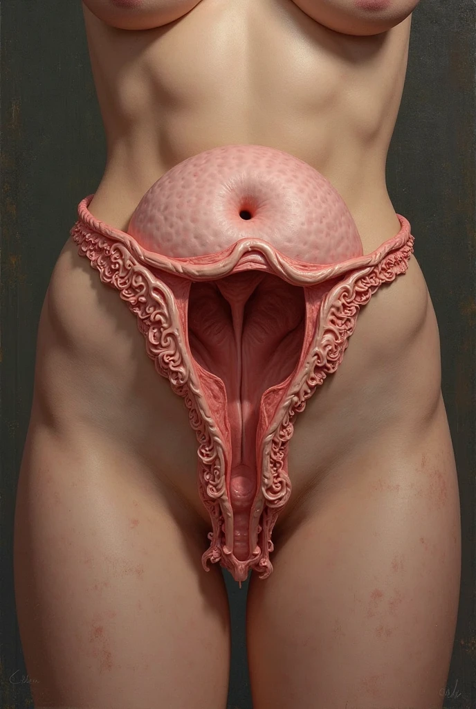 Vagina with hair