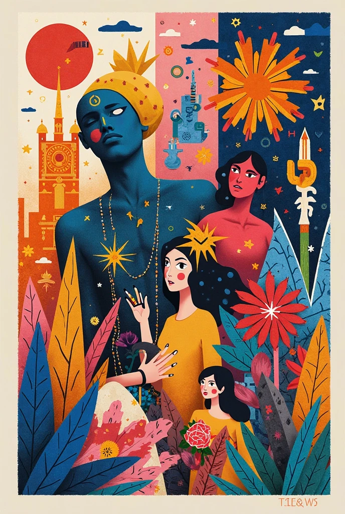 demonstrate a holistic understanding of culture and society by illustration poster